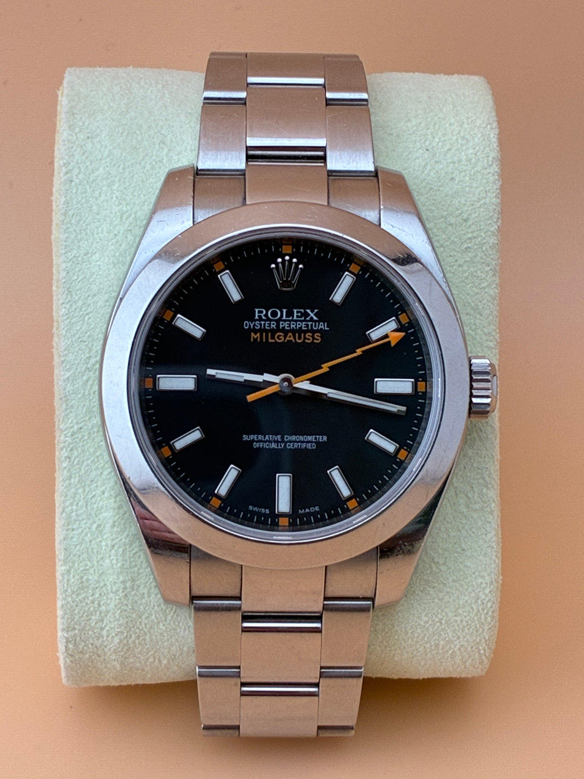 Rolex Milgauss Ref. 116400 (2008) – Black Dial – V-Serial – Full Set
