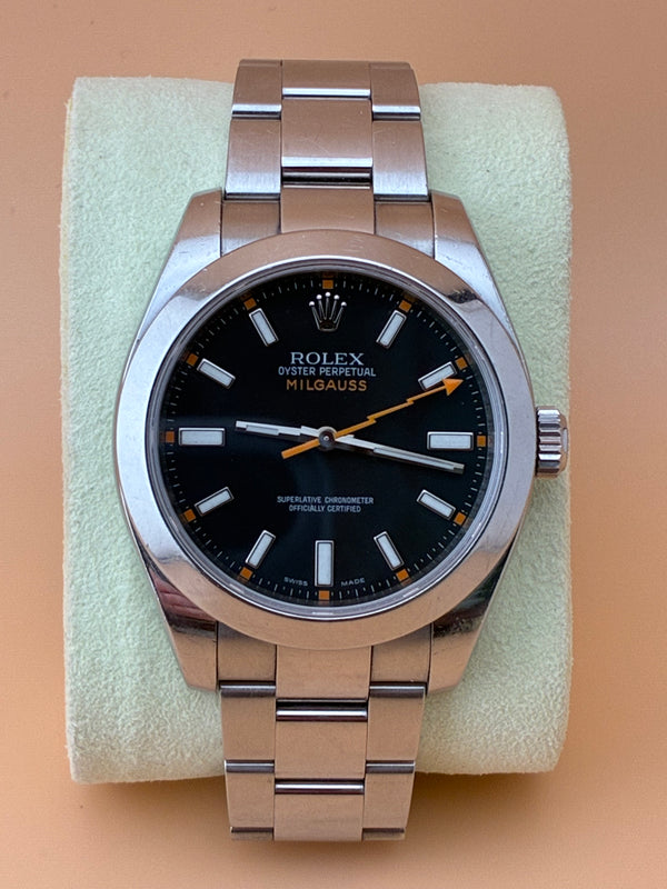 Rolex Milgauss Ref. 116400 (2008) – Black Dial – V-Serial – Full Set