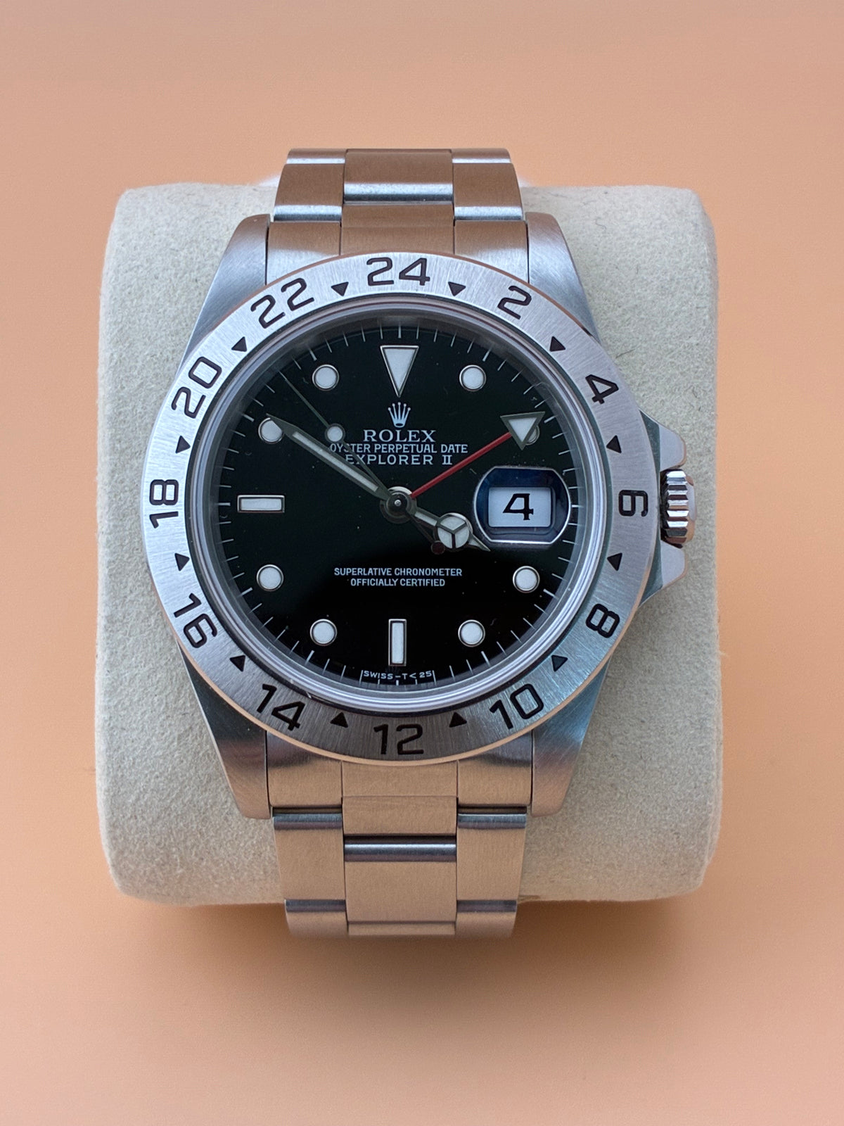 Rolex Explorer II 16570 – Black Dial – Tritium Dial – Box & Papers – Rolex Service 2026