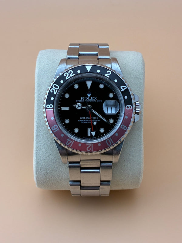 Rolex GMT-Master II 16710 – W-Serial (circa 1995) – Tritium Dial – Faded Coke Bezel – Serviced