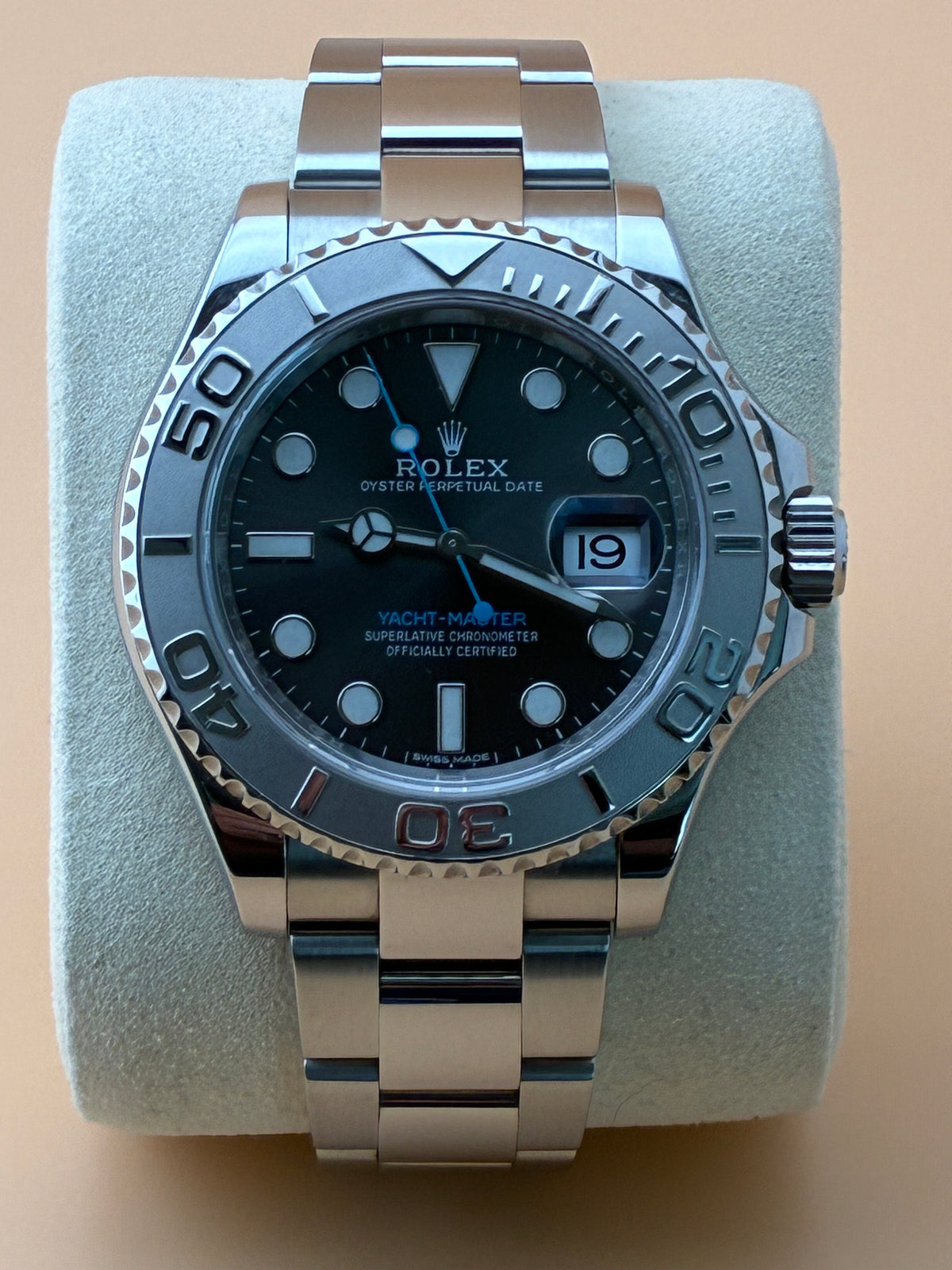 Rolex Yacht-Master 40 116622 – Rhodium Dial – Platinum Bezel – Full Set – 2019