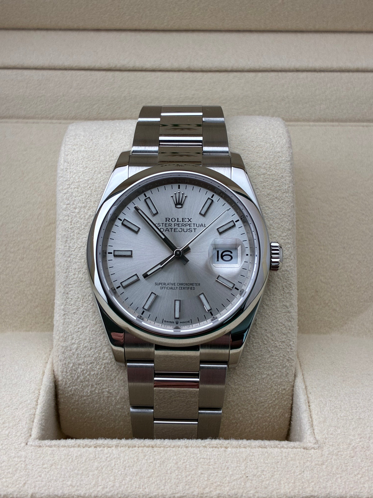 Rolex Datejust 36 126200 - Silver Sunburst Dial - 2019