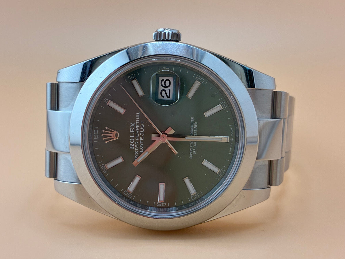 2026 Rolex Datejust 41 (126300) – Mint Green Dial – Oyster Bracelet – Full Set