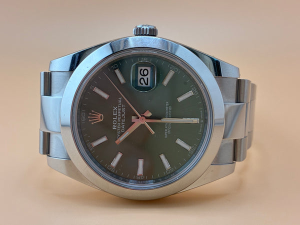 2026 Rolex Datejust 41 (126300) – Mint Green Dial – Oyster Bracelet – Full Set