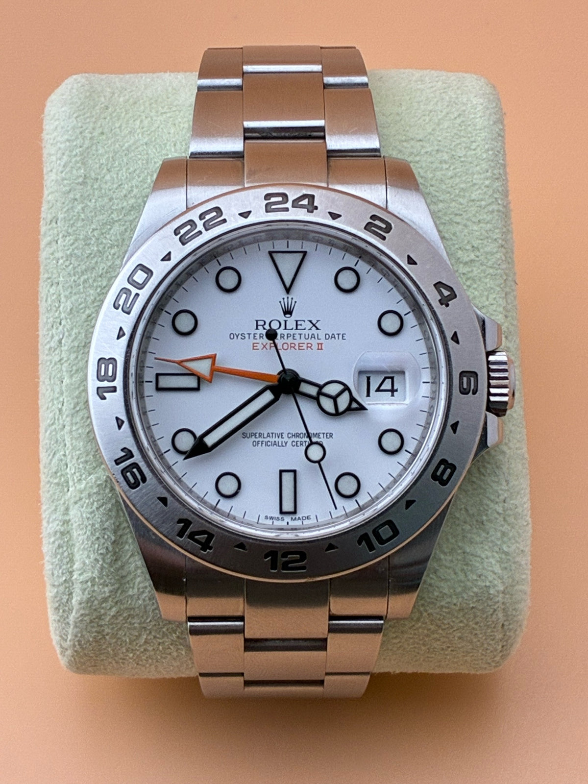 Rolex Explorer II 216570 – Polar White Dial – Box & Papers – Circa 2015